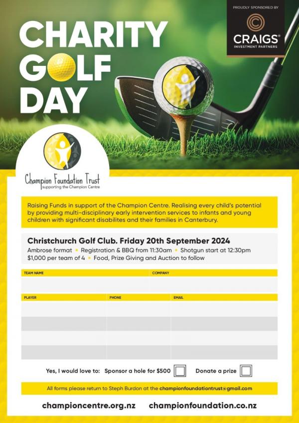 Champion Centre Charity Golf Day