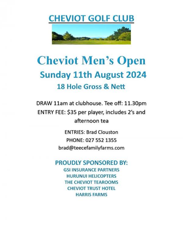 Cheviot Mens Open