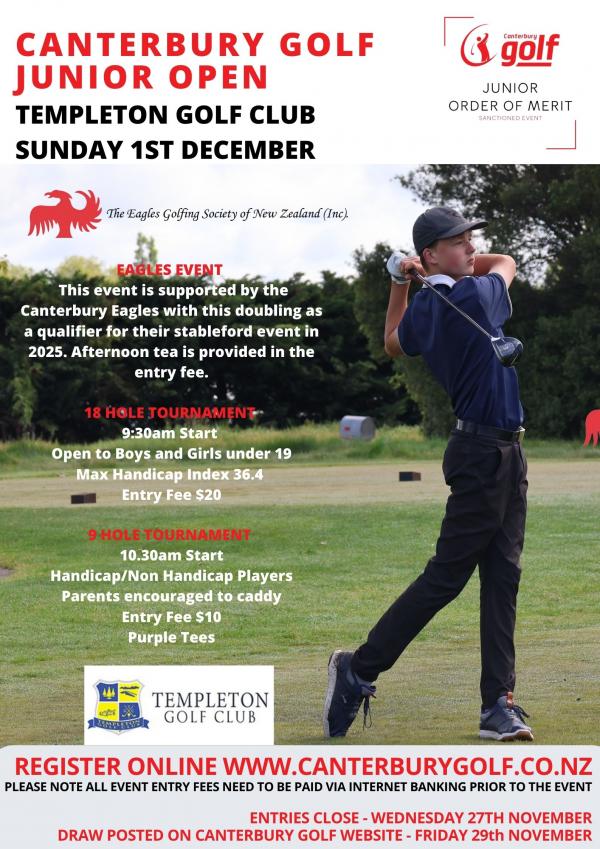 Junior Open TEMPLETON GOLF CLUB 4