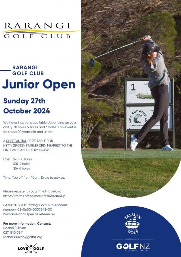 Rarangi Junior Open