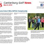Canterbury Golf March Newsletter Preview