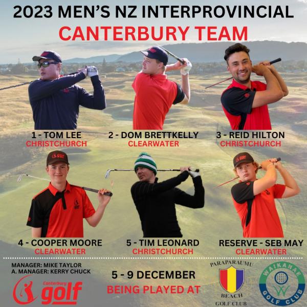 2023 MENS NZ INTERPROVINCIAL CANTERBURY TEAM
