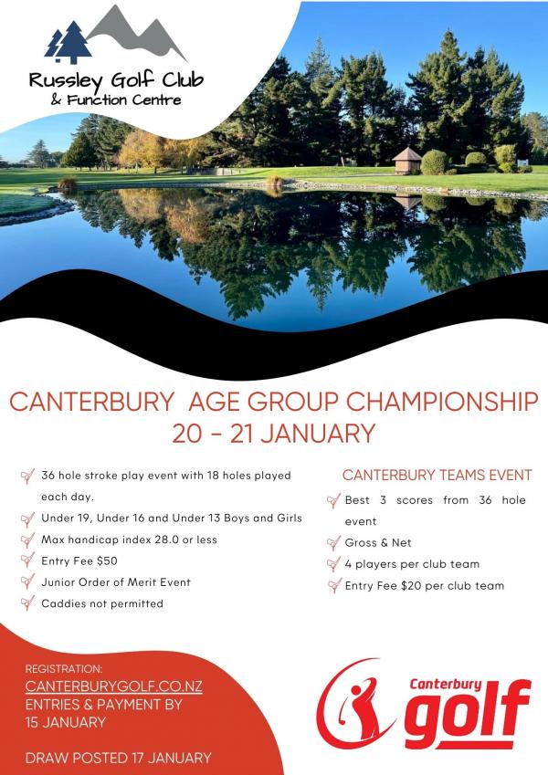 2025 Canterbury Age Group Poster 